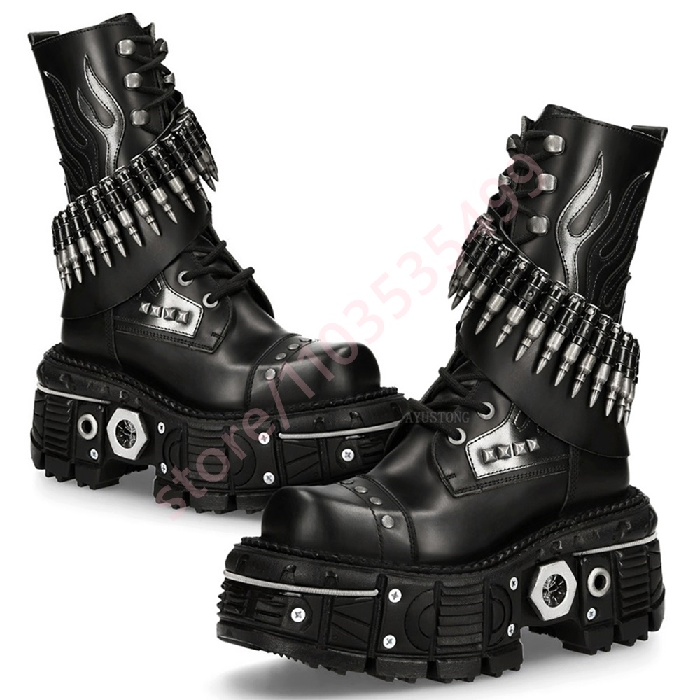 Leatherwork Rivets - Thick Sole Rivet Bullet Motorcycle Boots