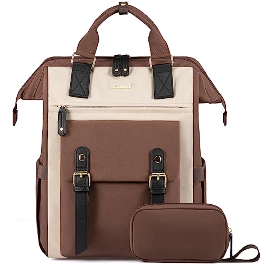 Leather Work Womens Backpack - Backpack for Women, Teacher Bag Work