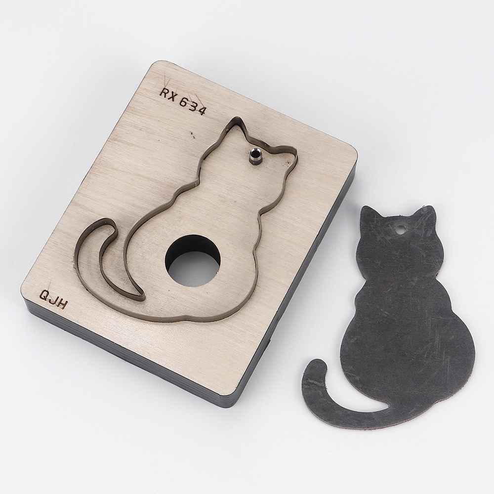 Leatherwork Templates - 1Pcs Cat Shaped Punch Template Leather