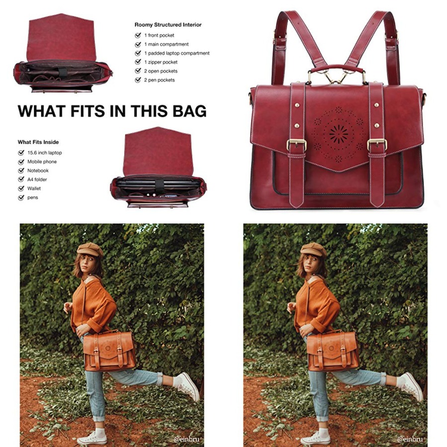 Backpack for Women Briefcase M - огляд і ціна Leather Work Womens Backpack