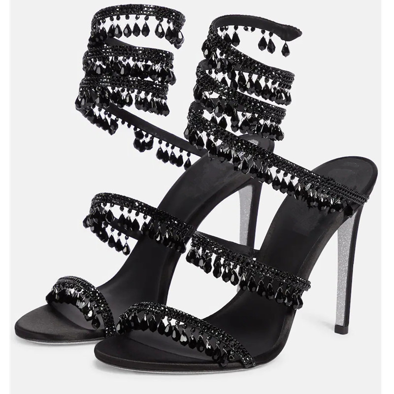 Sexy Green Crystal Fringe Stil - огляд і ціна Leather Work Heels