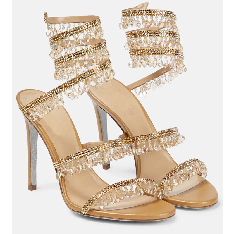 Sexy Green Crystal Fringe Stil - огляд і ціна Leather Work Heels