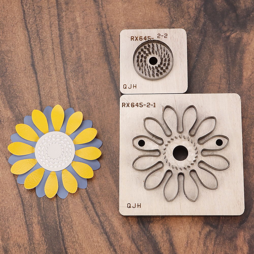 1Set Flower-Shaped Cutting Mol - огляд і ціна Leatherwork Templates