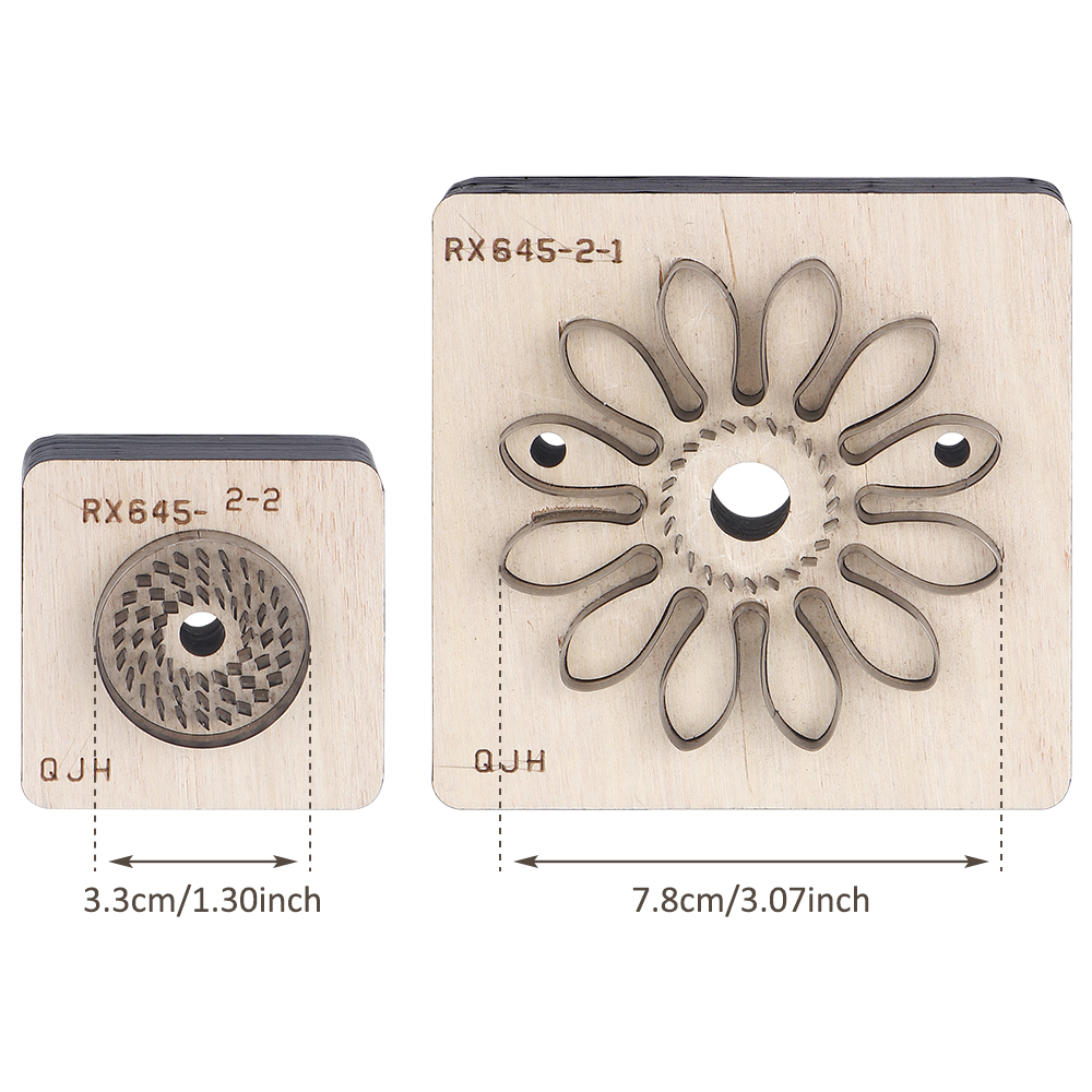1Set Flower-Shaped Cutting Mol - огляд і ціна Leatherwork Templates
