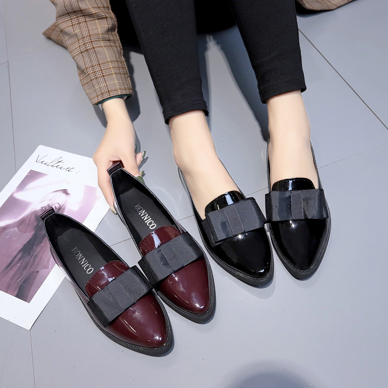 Black/ Wine Red Patent Leather - огляд і ціна Leather Work Heels