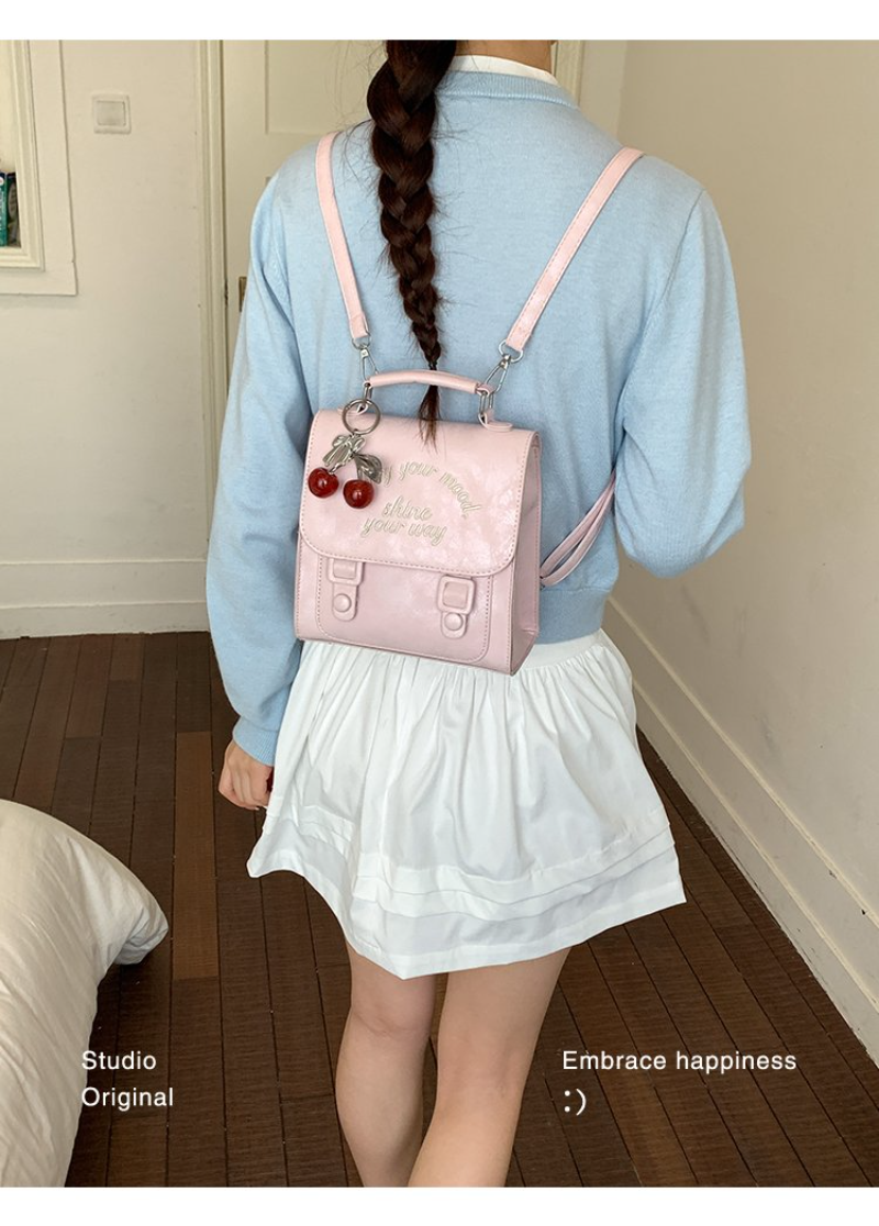 Women's Versatile Letter Embro - огляд і ціна Leather Work Womens Backpack
