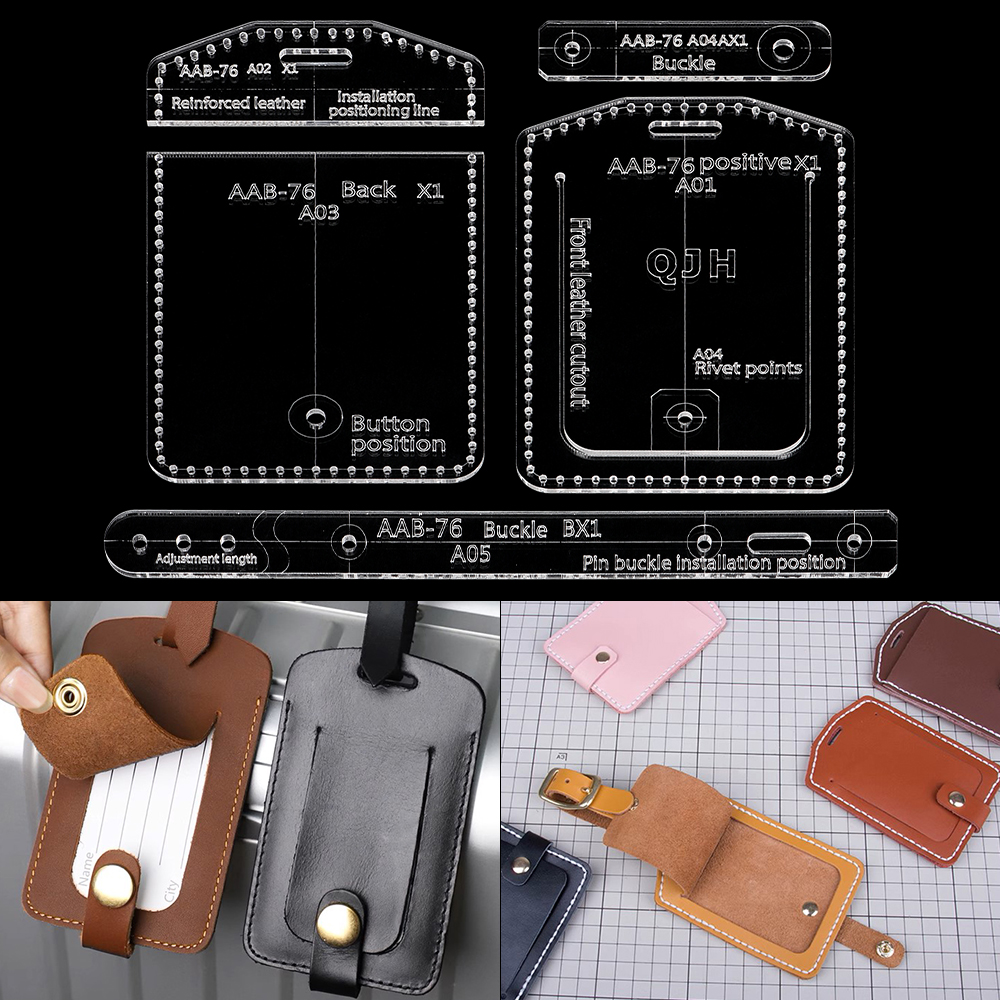 1Set Suitcase/Work ID Tags, ID - огляд і ціна Leatherwork Templates