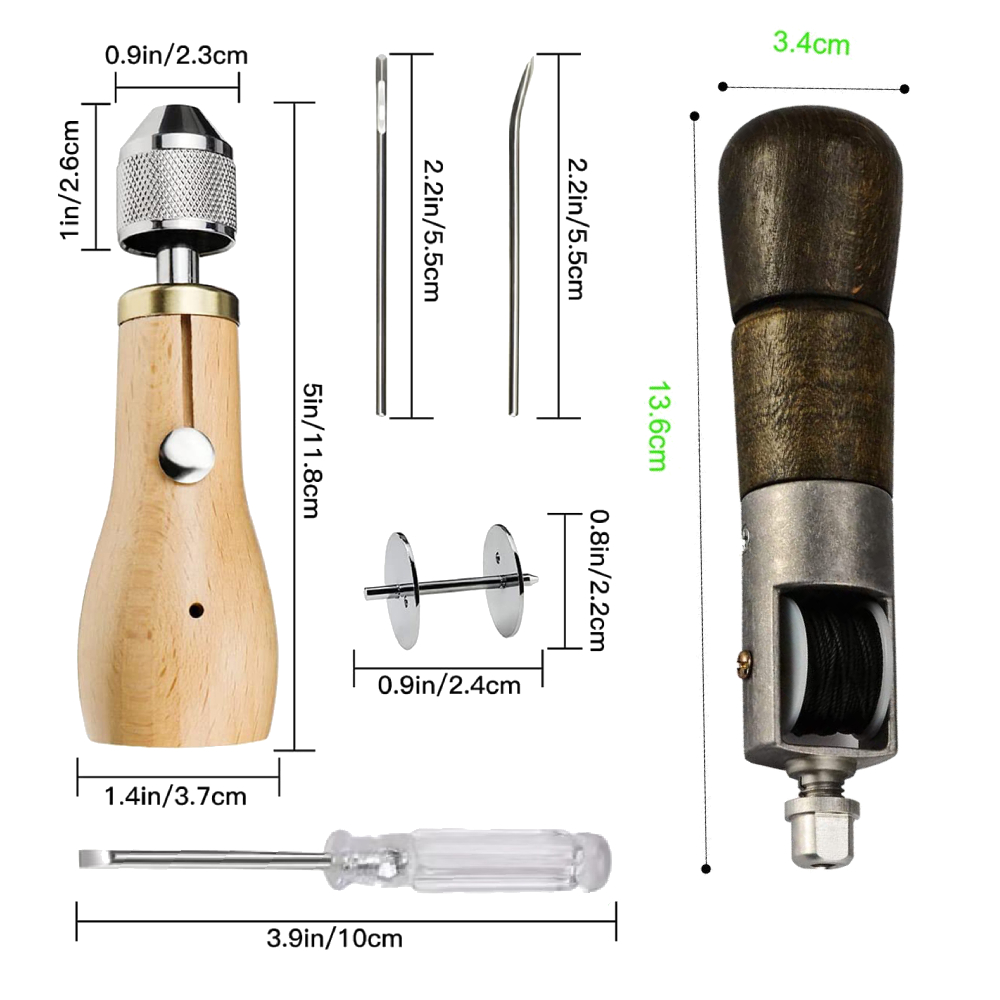 Leather Sewing Awl Thread Kit  - огляд і ціна Waxed Thread Linen