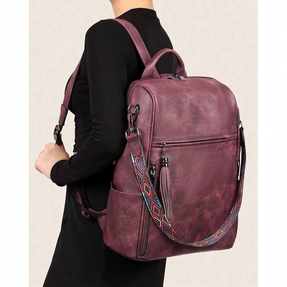 Leather Laptop Backpack For Wo - огляд і ціна Leather Work Womens Backpack