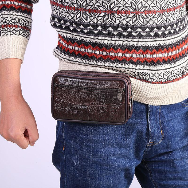 1PC Leather Hand Bags For Men  - огляд і ціна Leather Work Handbag