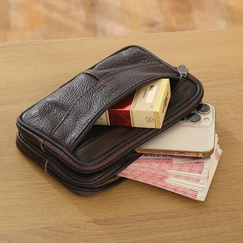 1PC Leather Hand Bags For Men  - огляд і ціна Leather Work Handbag