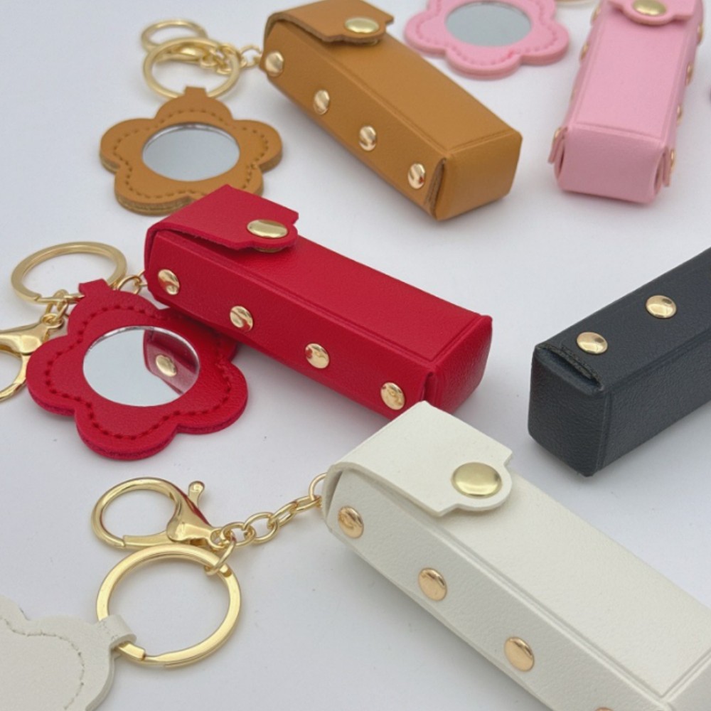 1pce Portable Lipstick Case Ba - огляд і ціна Leatherwork Rivets