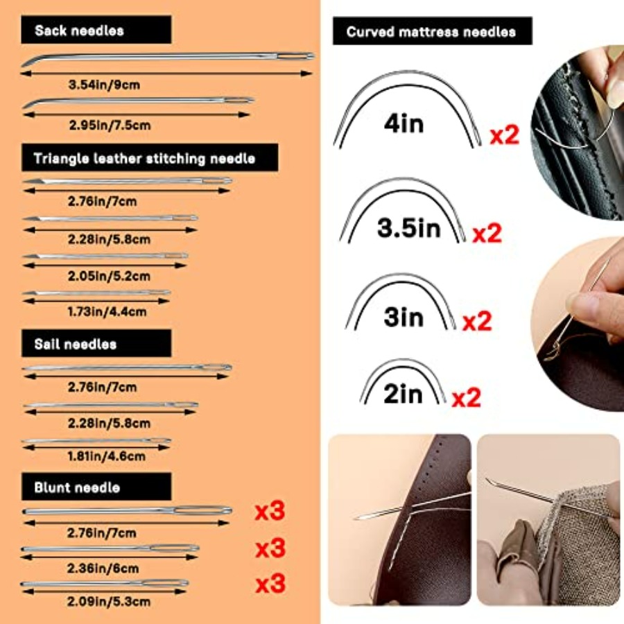 40 Pcs Upholstery Repair Sewin - огляд і ціна Upholstery Leather Work