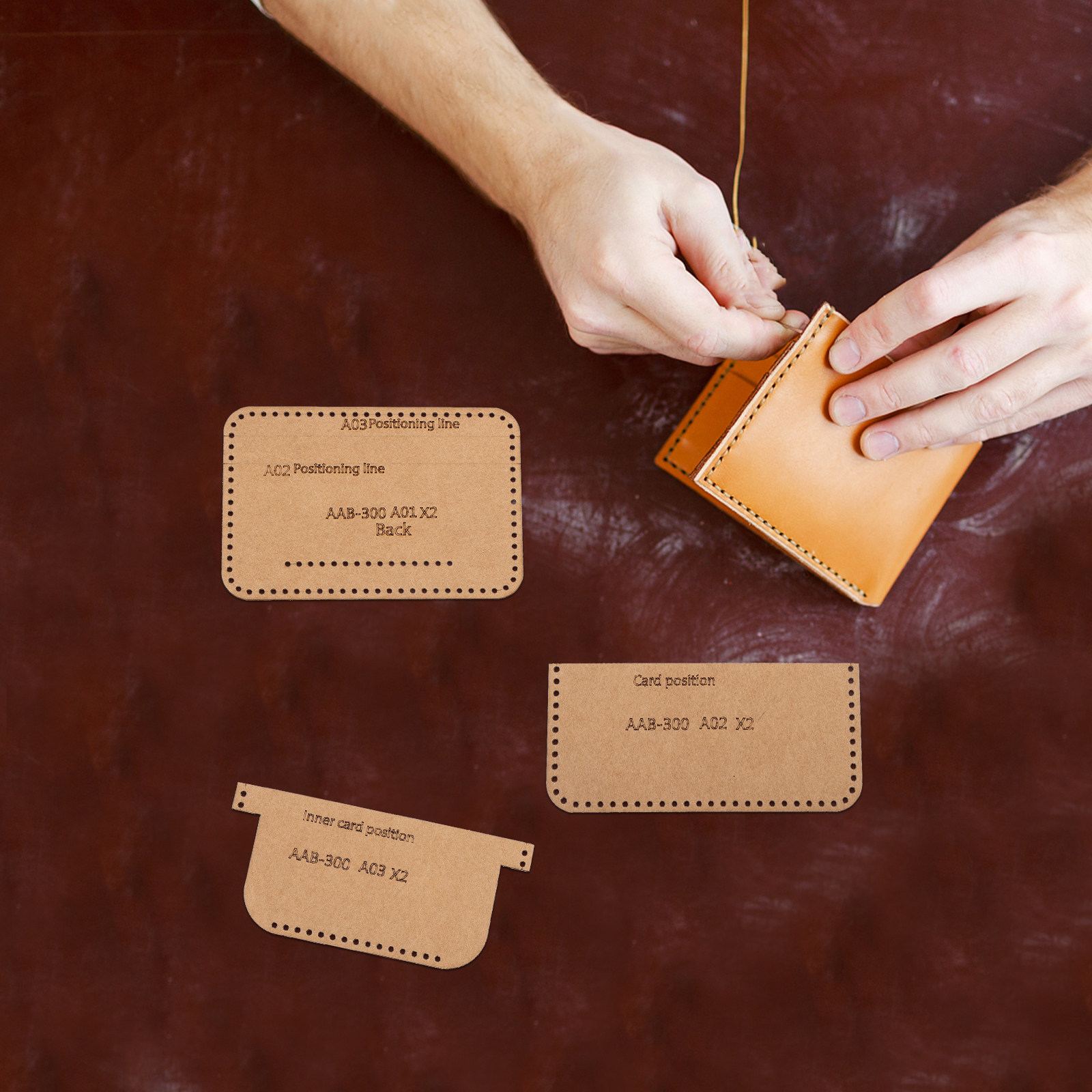 1Set Universal Wallet Pattern  - огляд і ціна Leatherwork Templates