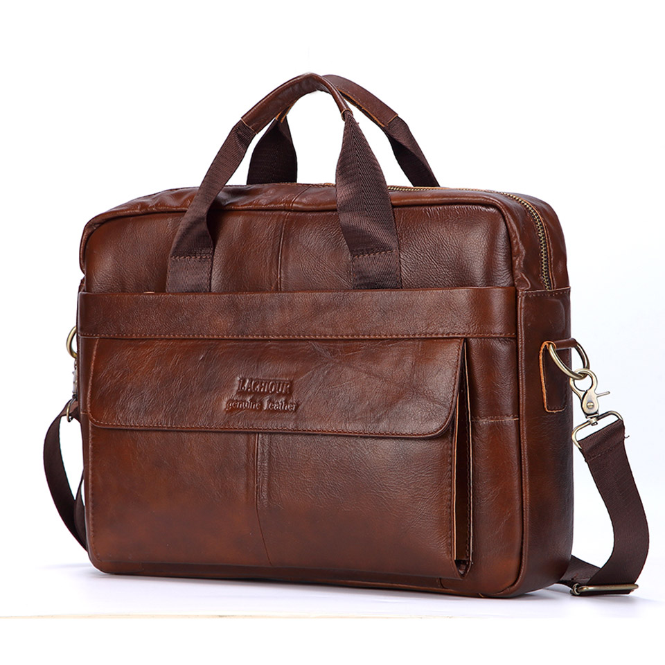 Men Genuine Leather Handbag Fa - огляд і ціна Leather Work Handbag