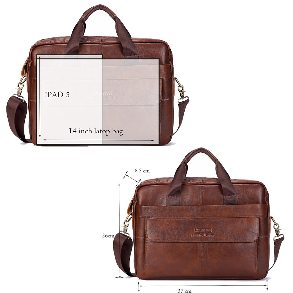 Men Genuine Leather Handbag Fa - огляд і ціна Leather Work Handbag