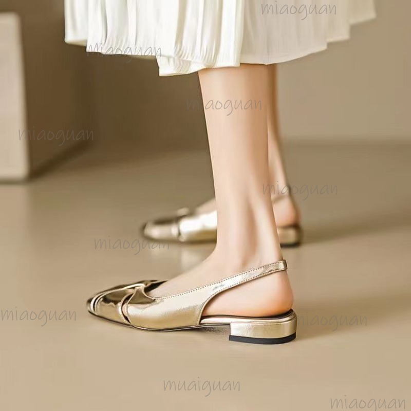 Cover Toe Low Heel Pumps Women - огляд і ціна Leather Work Heels