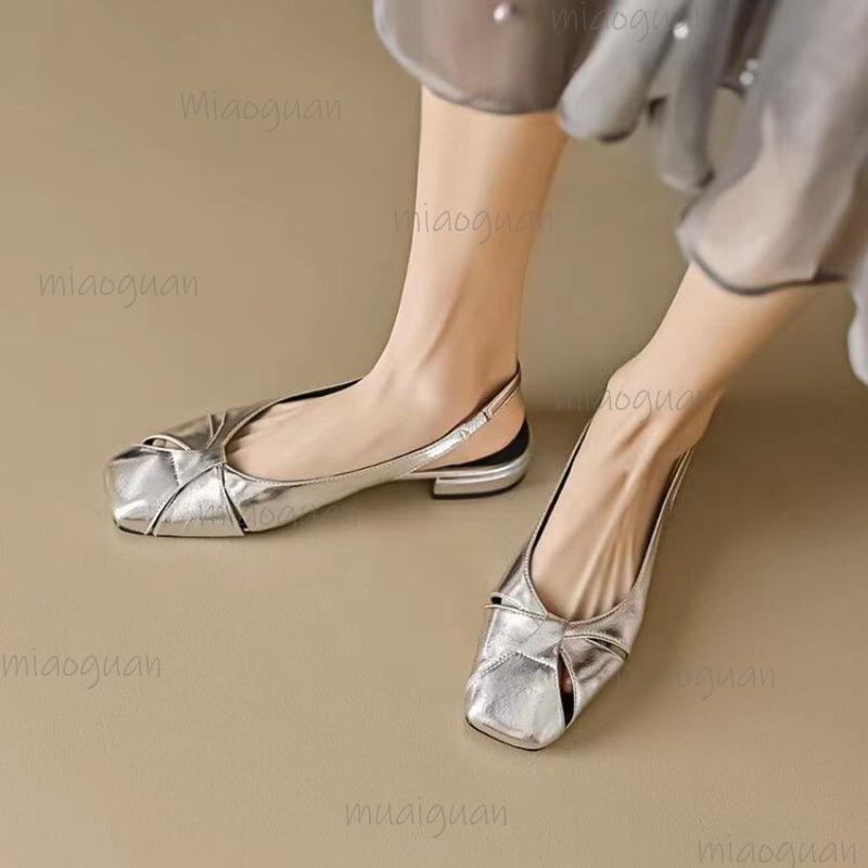 Cover Toe Low Heel Pumps Women - огляд і ціна Leather Work Heels