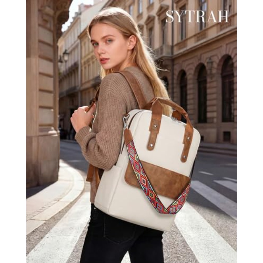 Leather Laptop Backpack 15.6 I - огляд і ціна Leather Work Womens Backpack