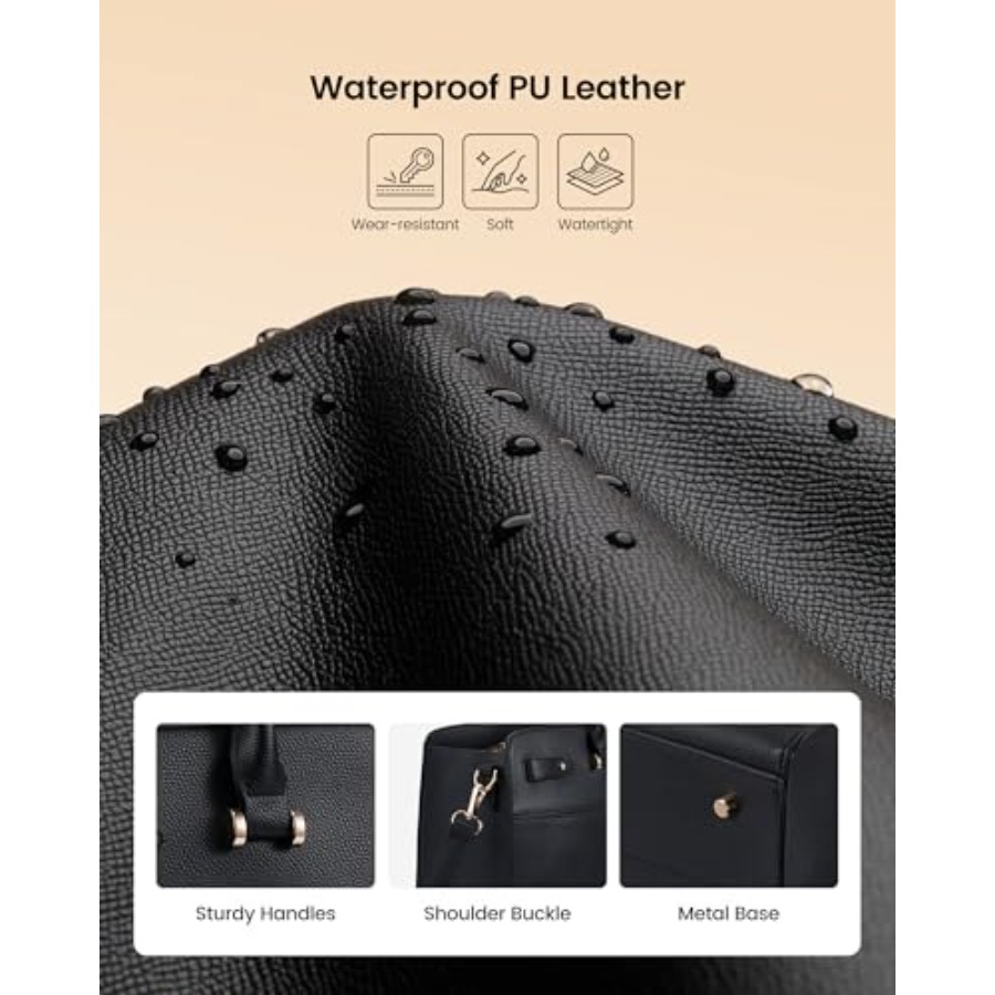 LOVEVOOK Laptop Tote Bag for W - огляд і ціна Leather Work Womens Backpack