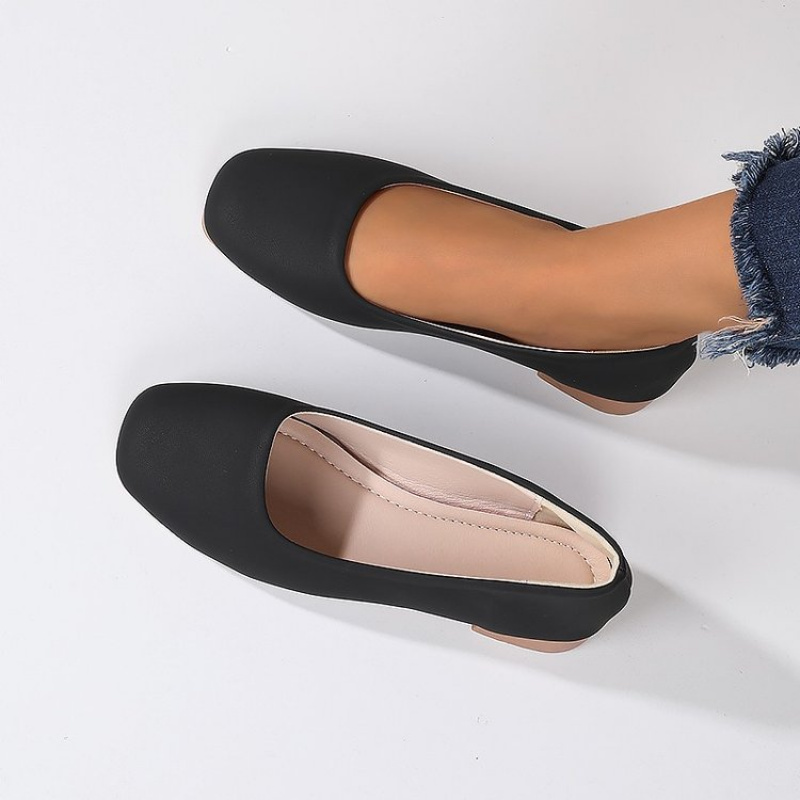 Soft Leather Round Toe Slip-On - огляд і ціна Leather Work Heels