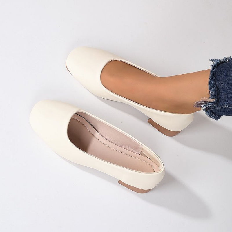 Soft Leather Round Toe Slip-On - огляд і ціна Leather Work Heels