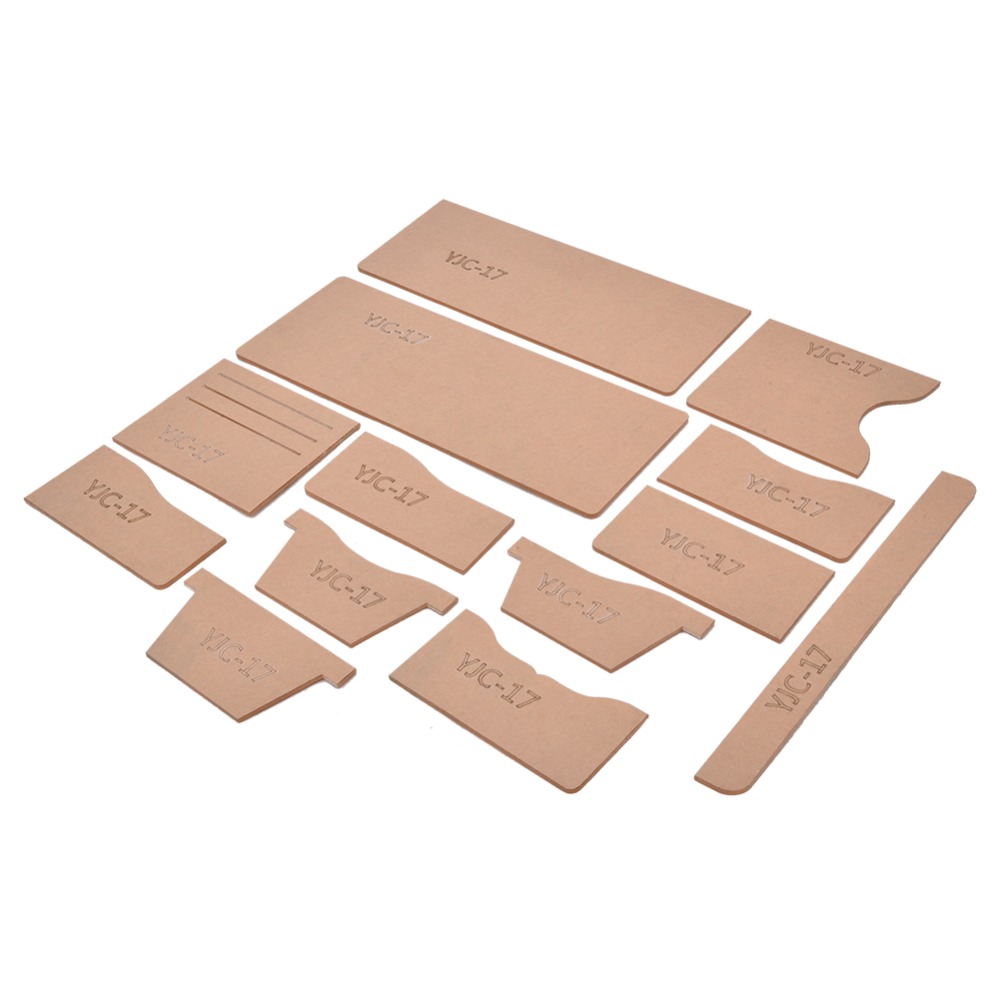 13Pcs YJC-17 Wallet Template A - огляд і ціна Leatherwork Templates