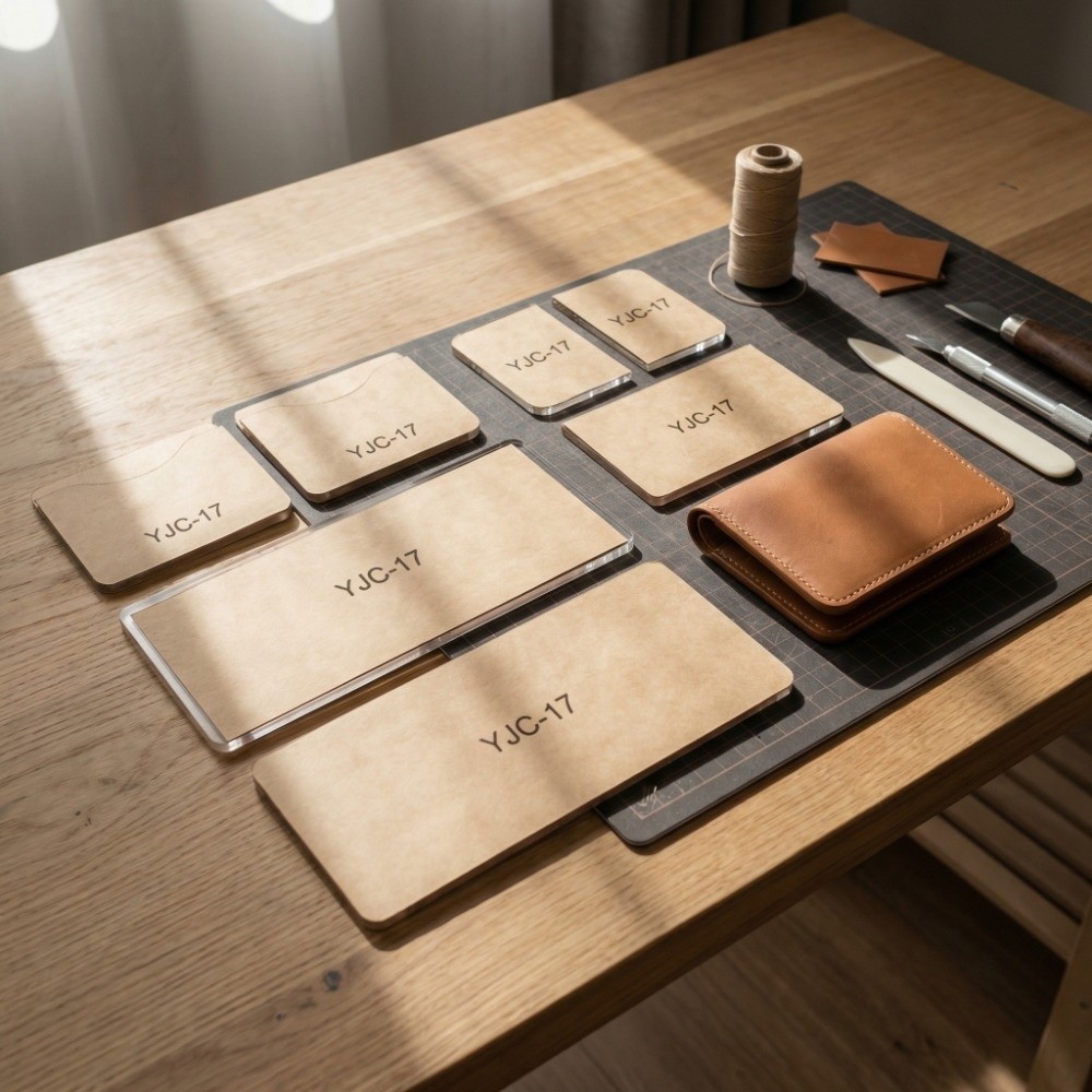 13Pcs YJC-17 Wallet Template A - огляд і ціна Leatherwork Templates