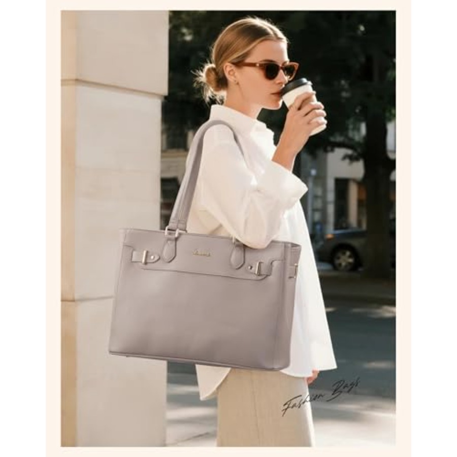 LOVEVOOK Laptop Tote Bag for W - огляд і ціна Leather Work Womens Backpack