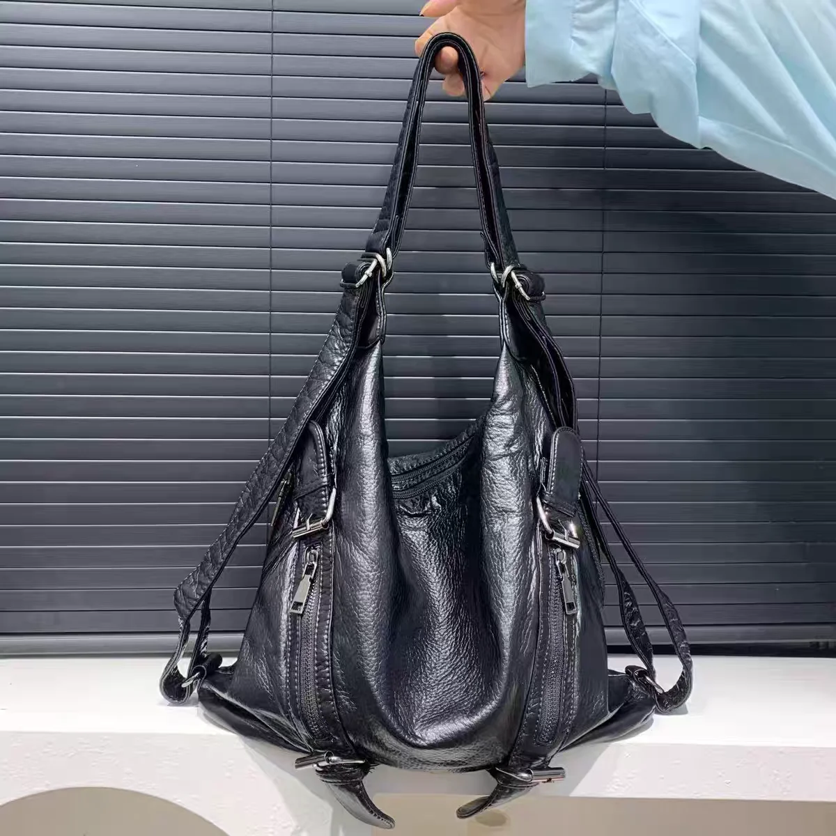 Women's Fashion Y2k Sexy Motor - огляд і ціна Leather Work Womens Backpack