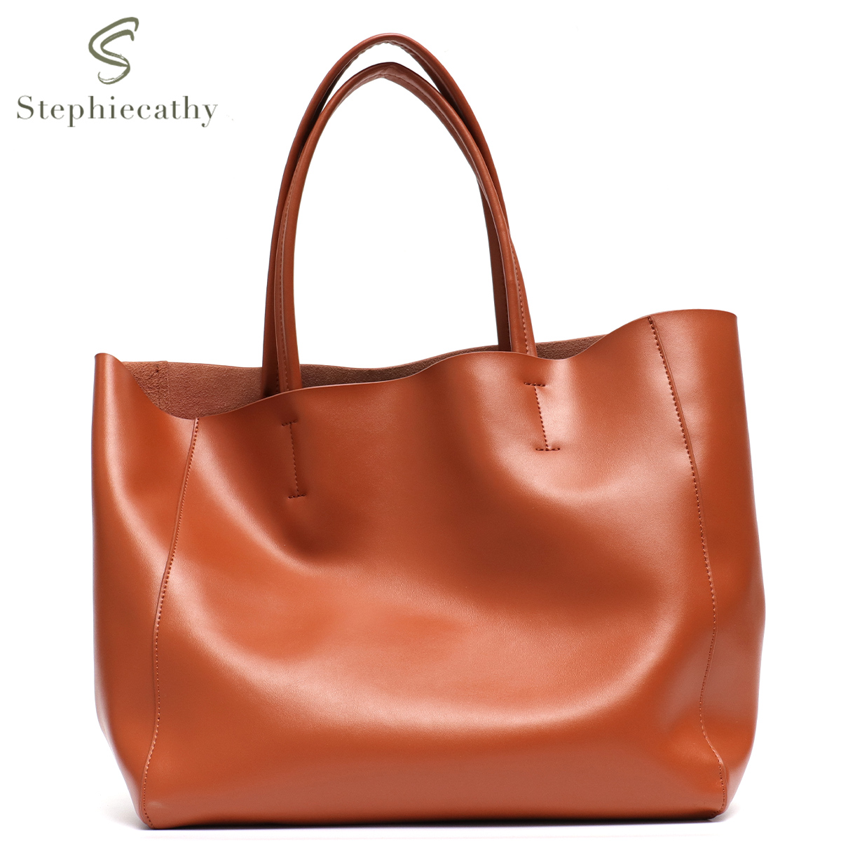 Minimalist Big Tote Bag Women  - огляд і ціна Leather Work Handbag