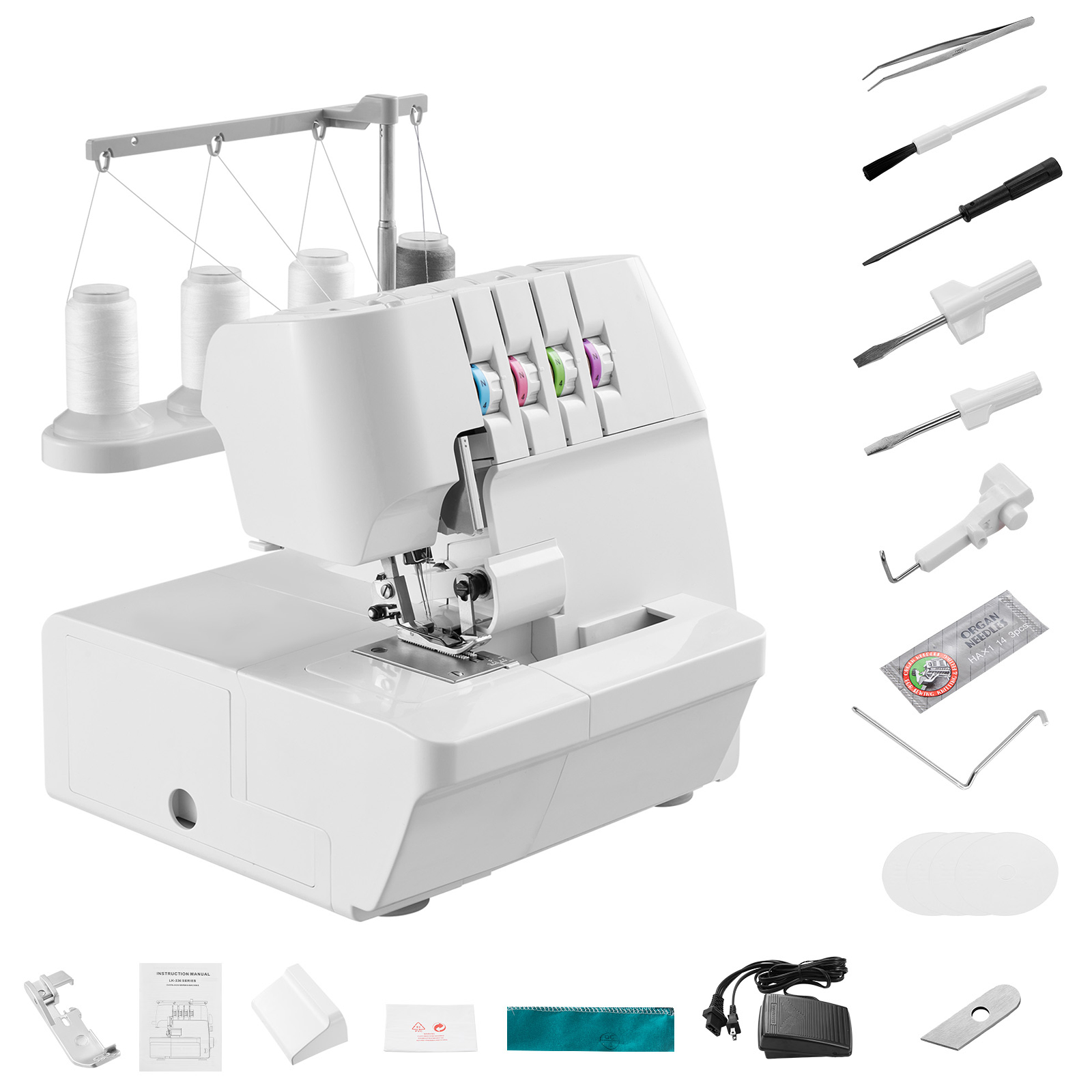 SucceBuy Serger Overlock Sewin - огляд і ціна Waxed Thread Linen