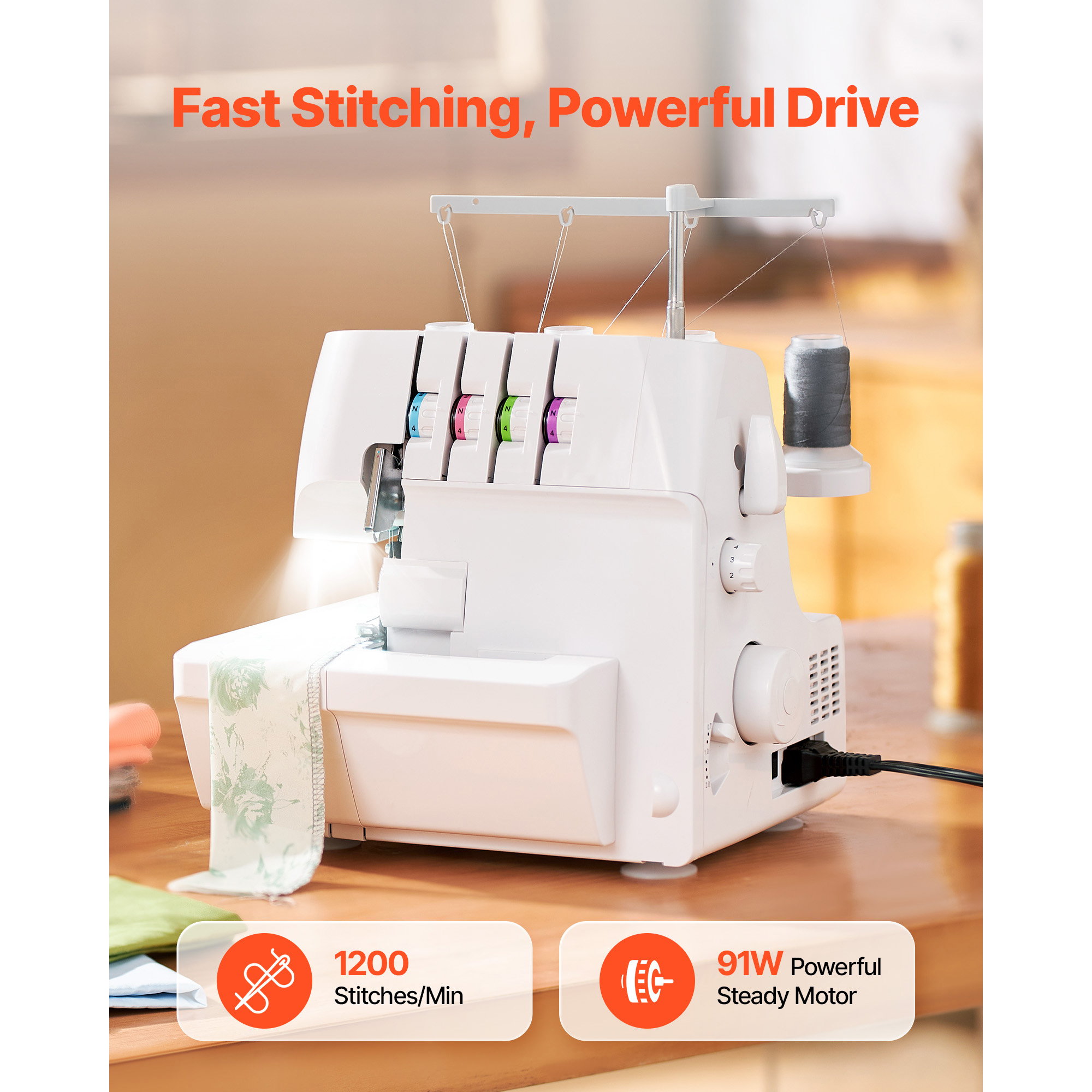 SucceBuy Serger Overlock Sewin - огляд і ціна Waxed Thread Linen