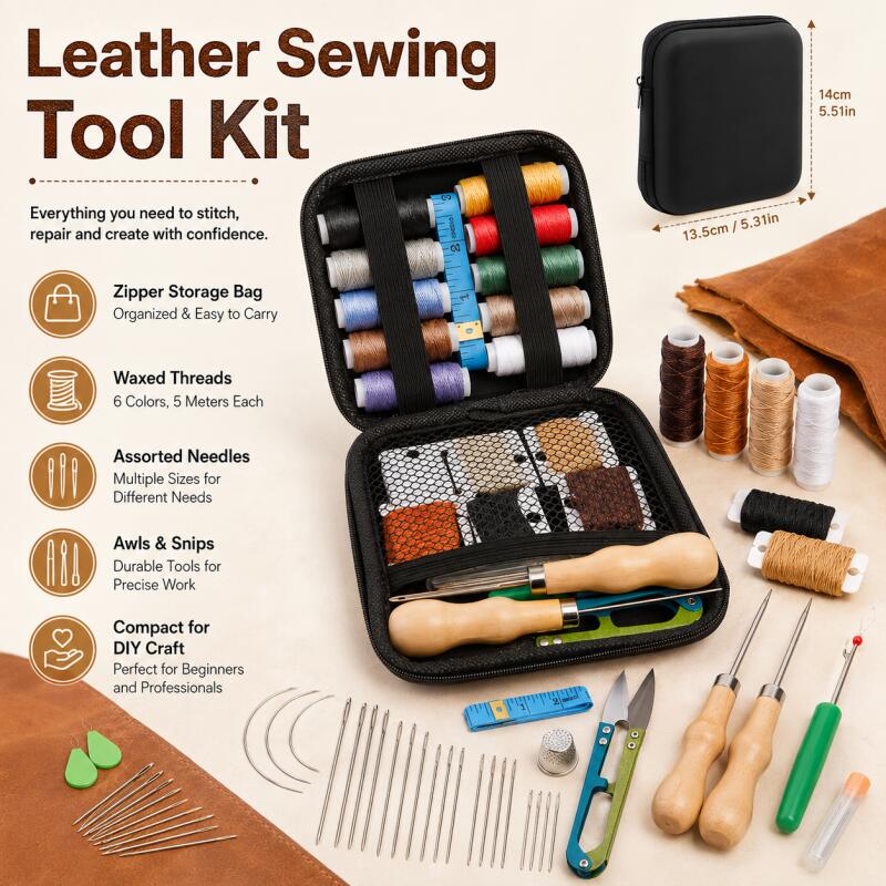 Leather Working Kit Leather Se - огляд і ціна Upholstery Leather Work
