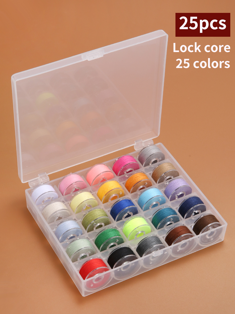 25/36 Colors Set Bobbin Thread - огляд і ціна Waxed Thread Linen