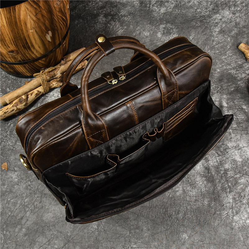 Luxury Genuine Leather Handbag - огляд і ціна Leather Work Handbag
