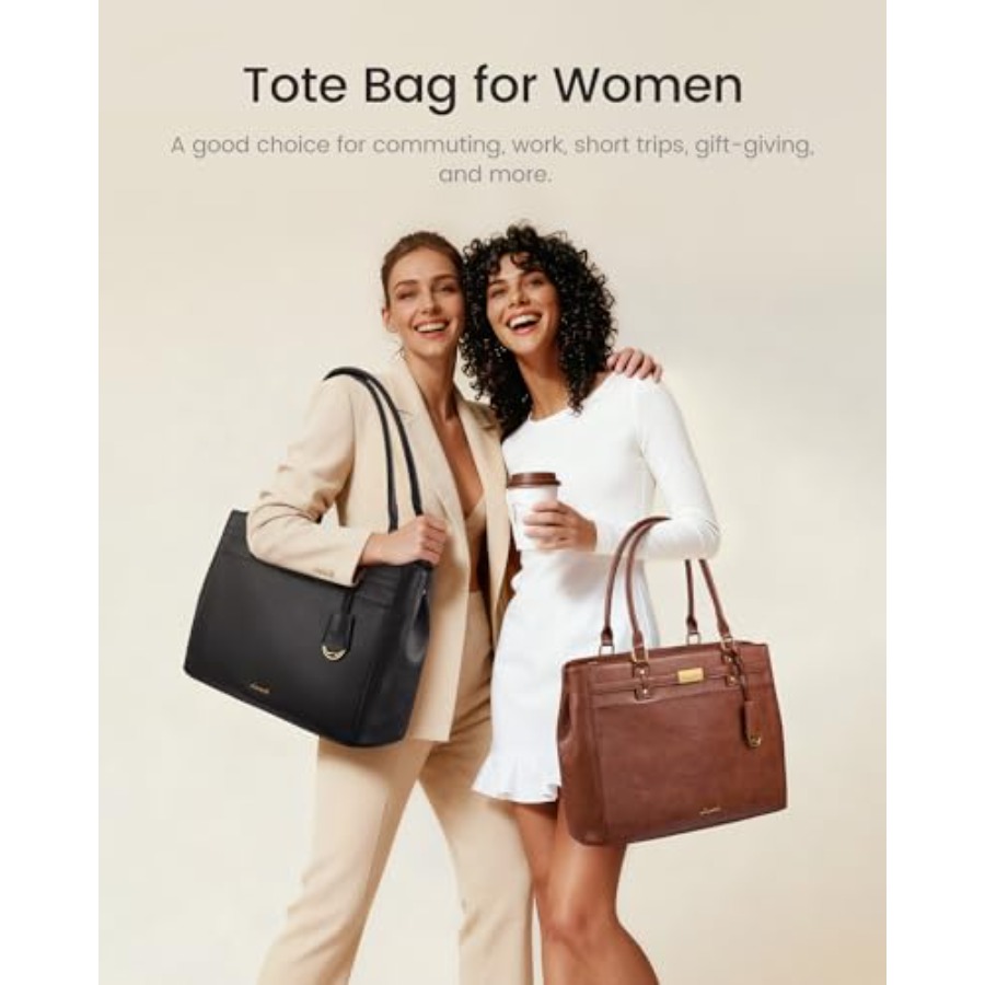 Laptop Tote Bag for Women, 15. - огляд і ціна Leather Work Womens Backpack