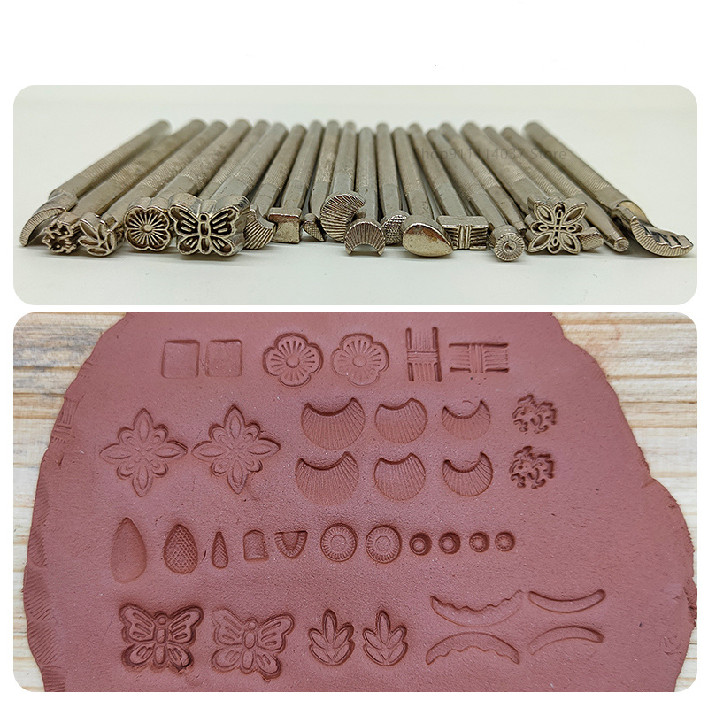 Pottery Stamps for Embossing L - огляд і ціна Leather Stamp Set
