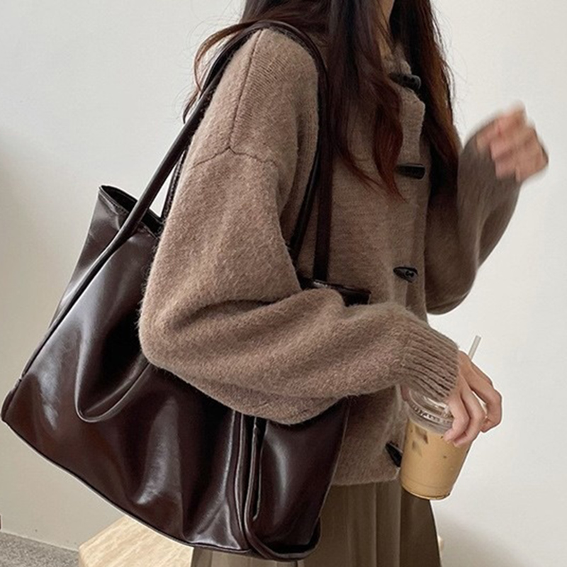 2026 Women New Vintage Shoulde - огляд і ціна Leather Work Handbag