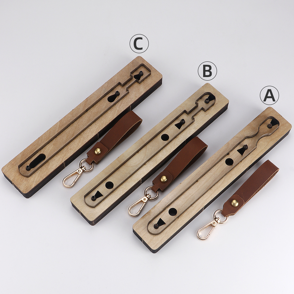 Wooden Punching Die Key Chain  - огляд і ціна Leatherwork Templates