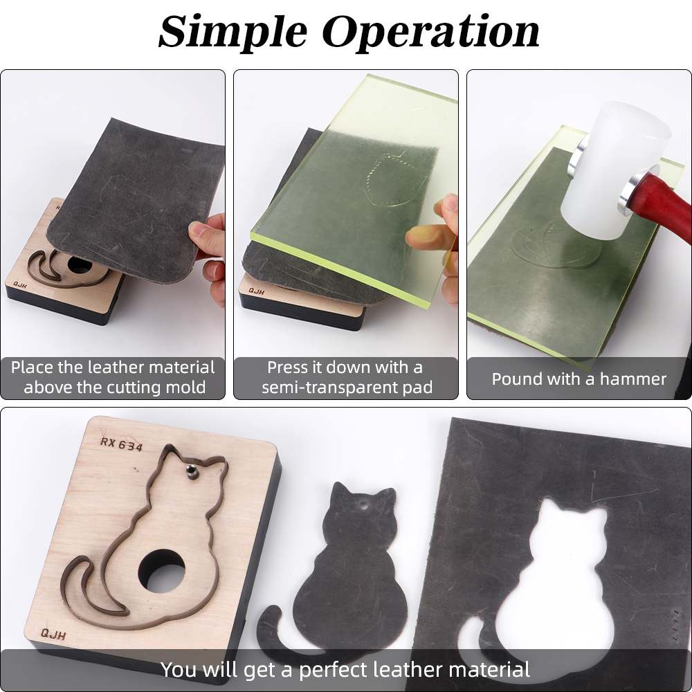 1pc leather handmade stamping  - огляд і ціна Leatherwork Templates