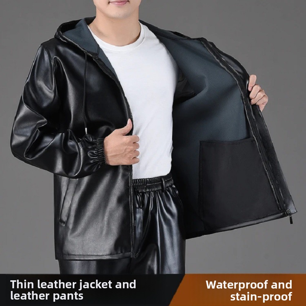 Men's spring and autumn overal - огляд і ціна Leather Work Overalls