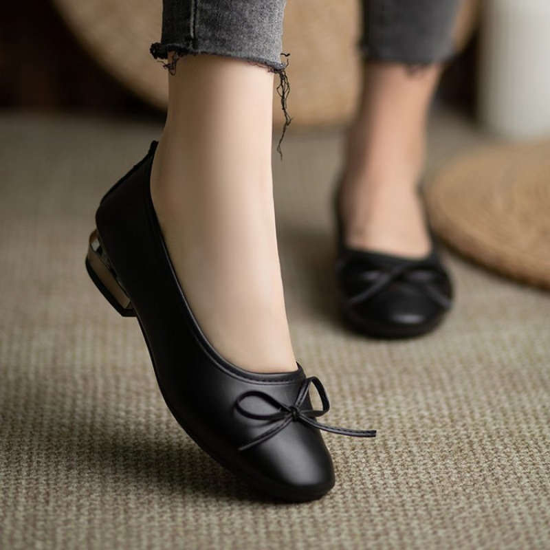 Elegant Bowknot Flat Shoes for - огляд і ціна Leather Work Heels