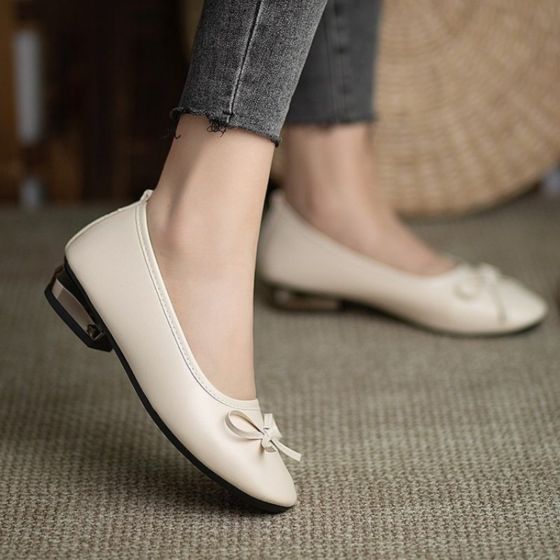 Elegant Bowknot Flat Shoes for - огляд і ціна Leather Work Heels