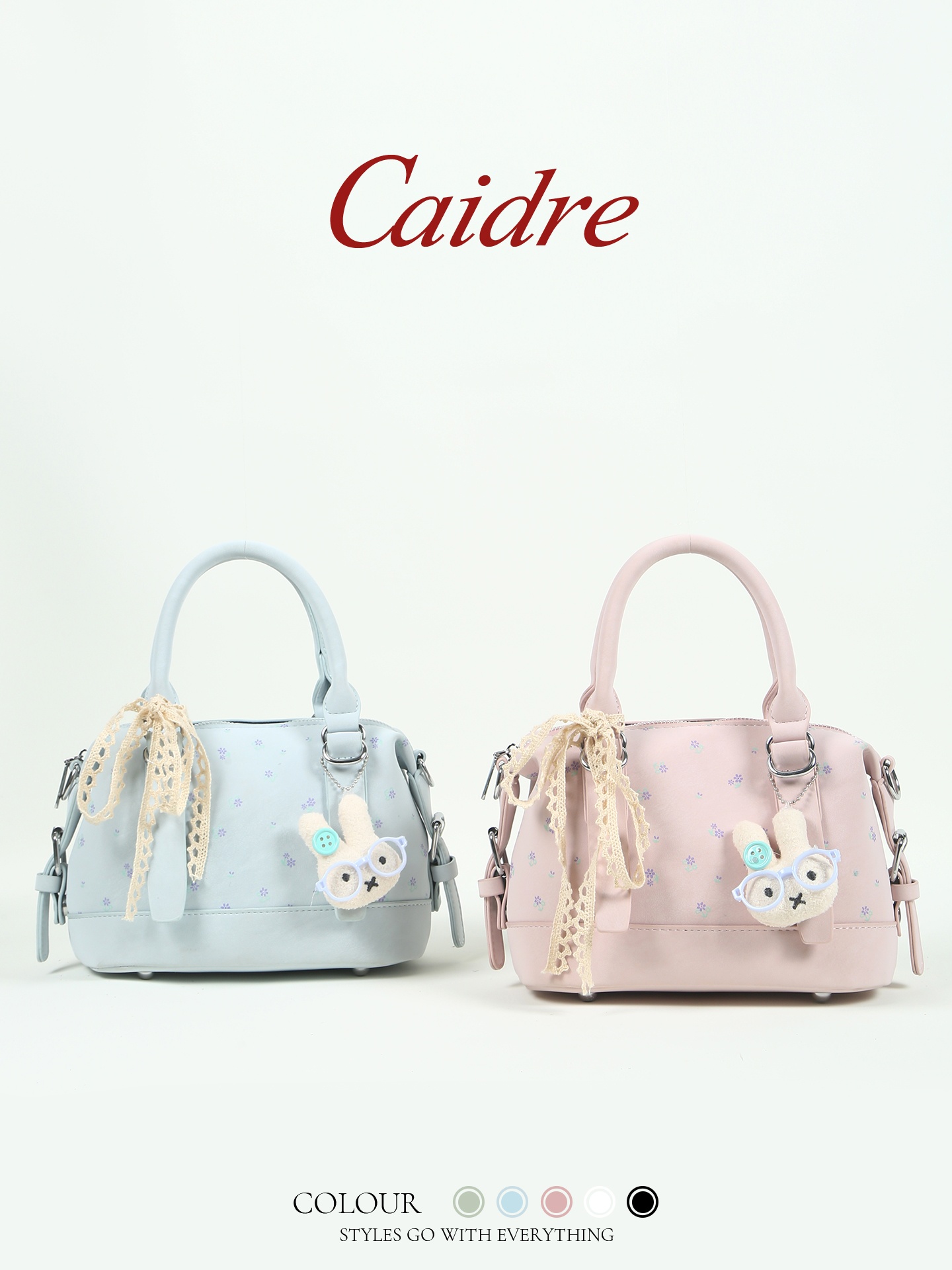 Caidre Cute Floral Polka Dot H - огляд і ціна Leather Work Handbag