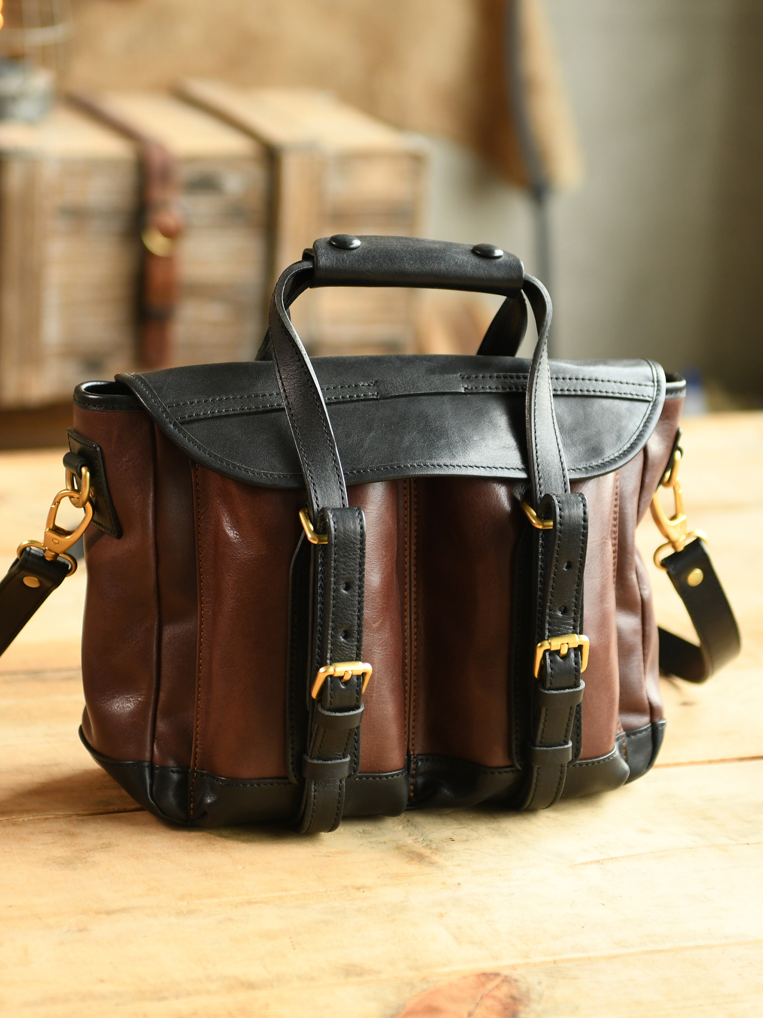 Vintage high quality first lay - огляд і ціна Leather Work Handbag