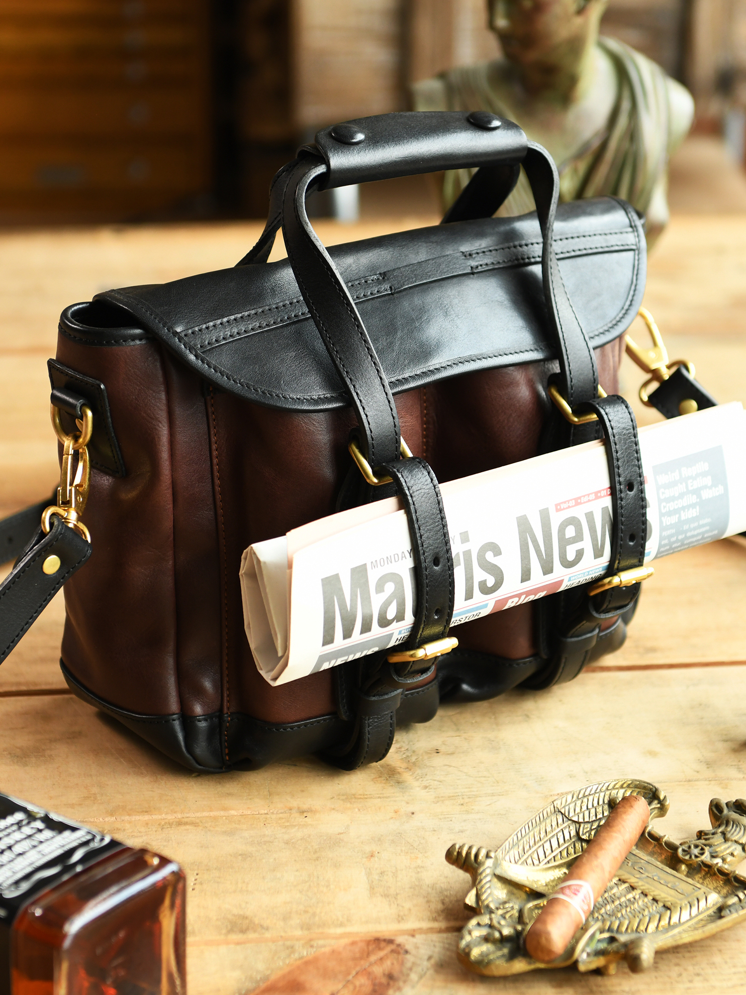Vintage high quality first lay - огляд і ціна Leather Work Handbag