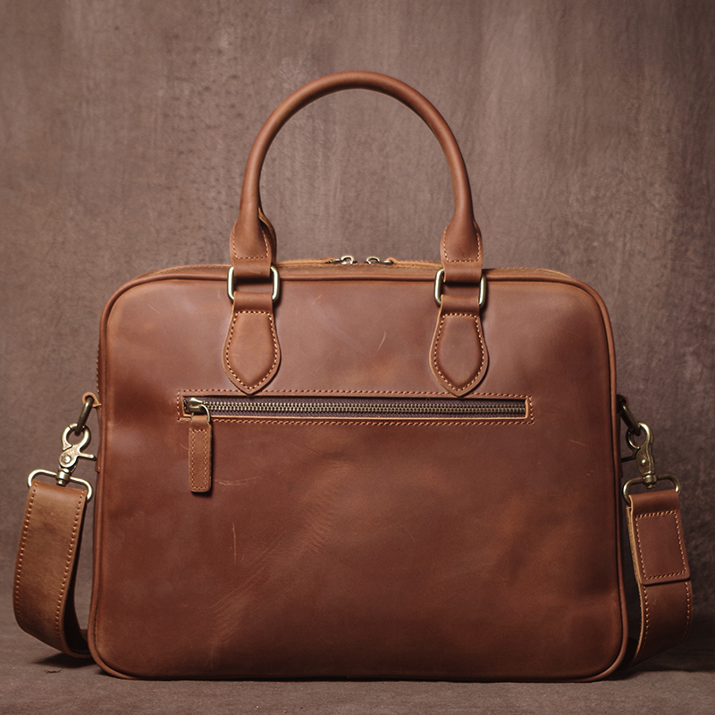 GURO Men Crazy Horse Cowhide B - огляд і ціна Leather Work Handbag