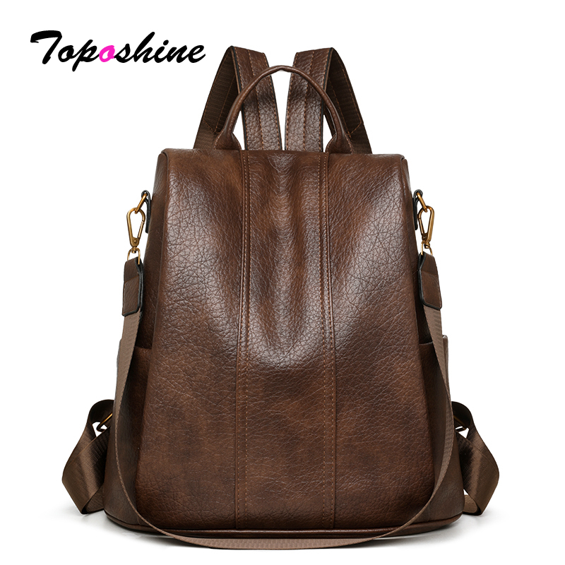 Toposhine Vintage Brown Leathe - огляд і ціна Leather Work Womens Backpack