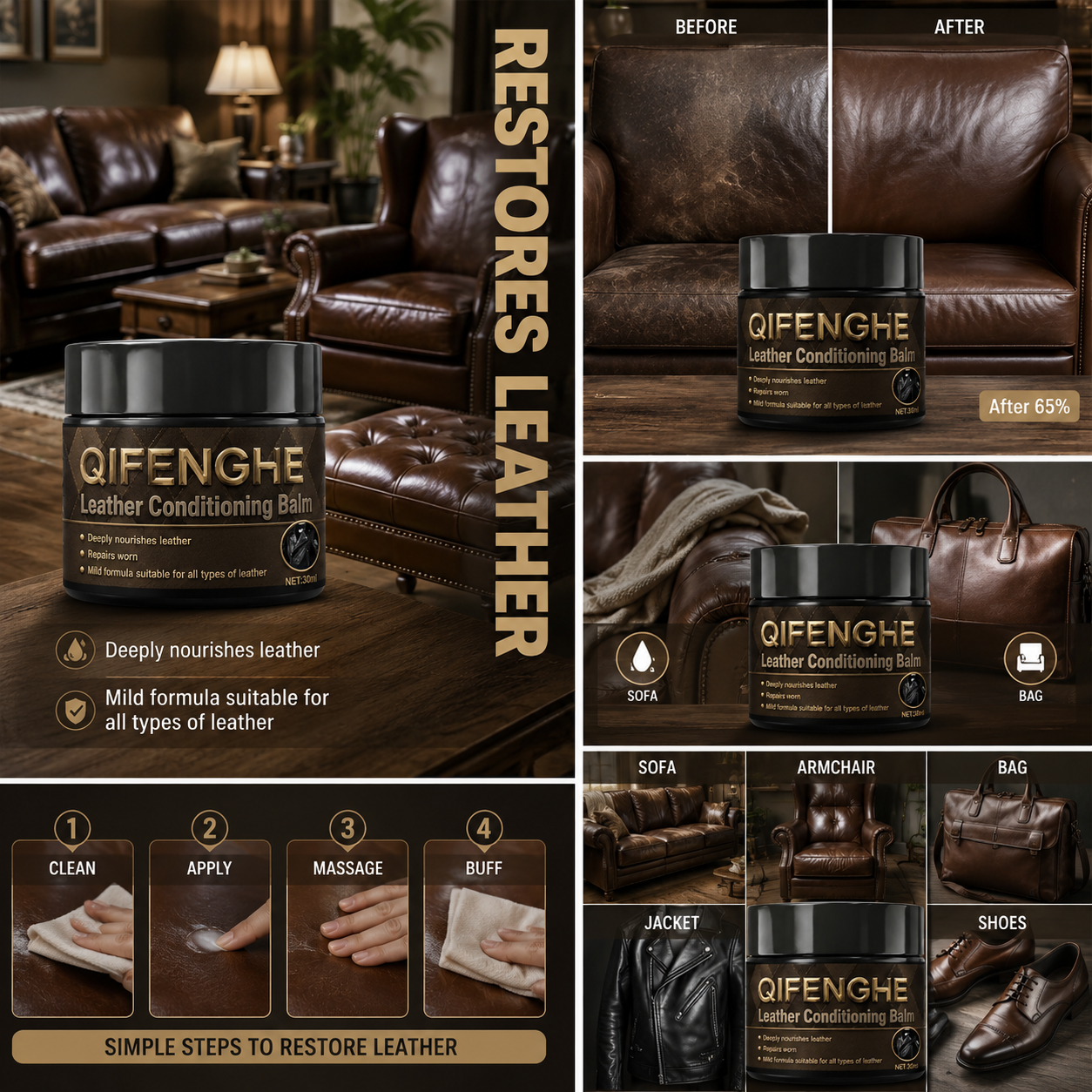 Leather Edge Recoloring Repair - огляд і ціна Upholstery Leather Work